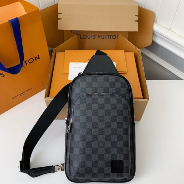 L X V damier graphite Men's Shoulder Bags M45302, Top Quality Size: 20X31X7cm