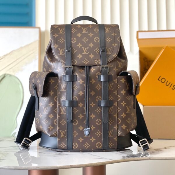 L X V Medium-sized men’s matching colored backpack M40350 Size：38*44*21cm（Multiple colors）