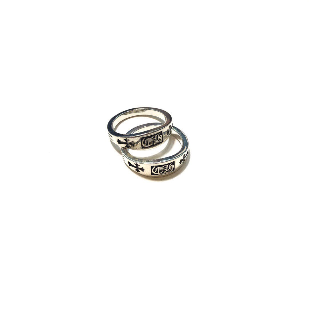Chrome hearts CH Letter Band Ring