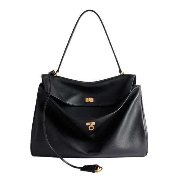 BANCANA RETA BAN Medium Handbag | Black & Gold