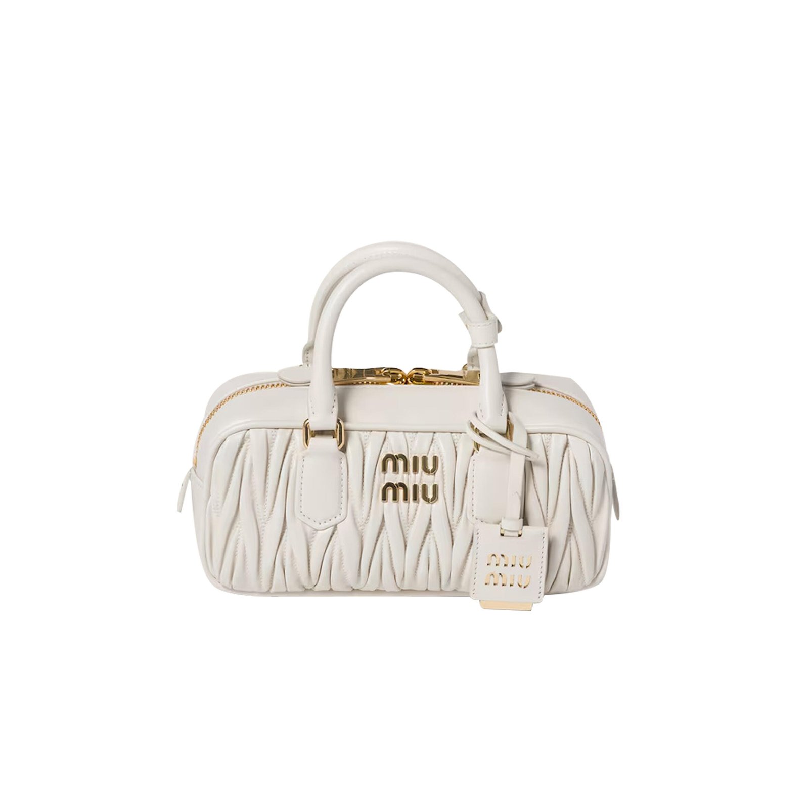 MIU MIU ARCADIE MATELASSÉ NAPPA LEATHER BAG 5BB142 (22*10.5*7.5cm)