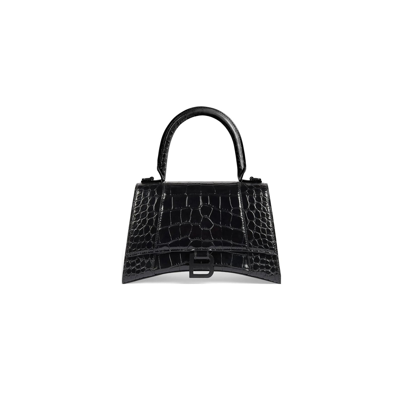 BALENCIAGA WOMEN'S HOURGLASS HANDBAG SMALL IN BLACK 5935461LR671000